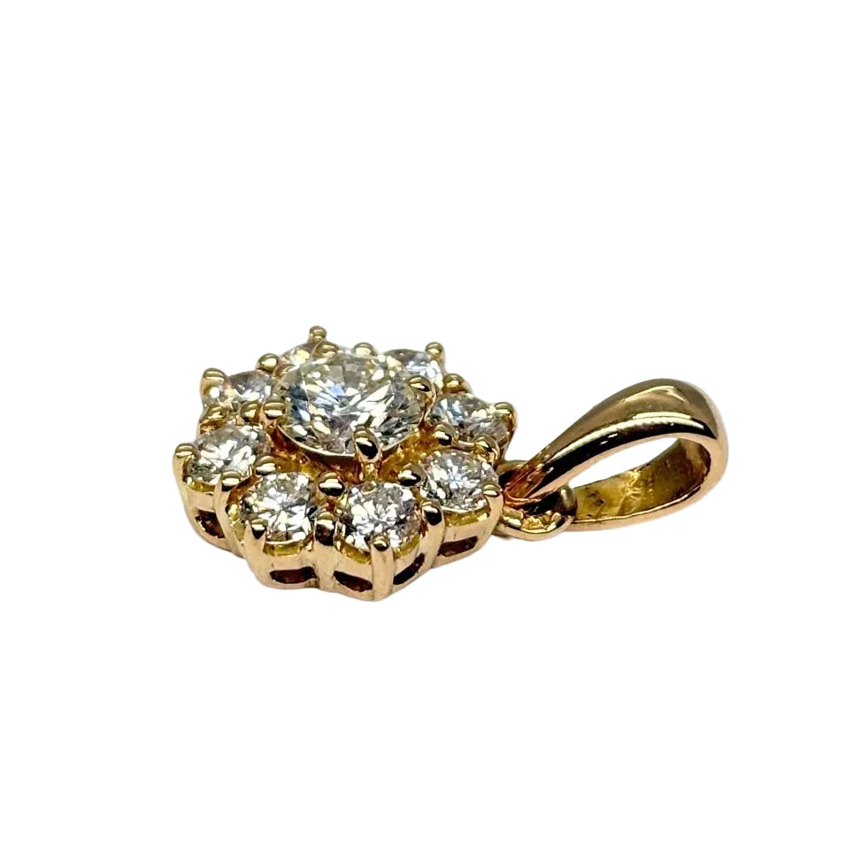 Pendentif or jaune et diamants - Castafiore
