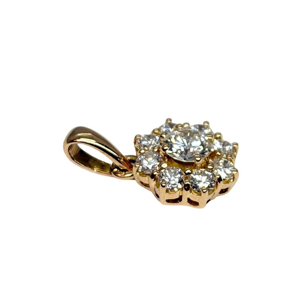 Pendentif or jaune et diamants - Castafiore