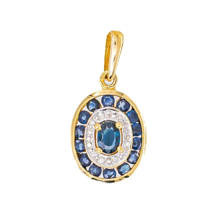 Pendentif Or jaune Saphir - Castafiore