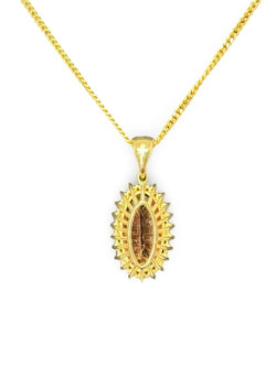 Pendentif or Topaze Impériale et diamants - Castafiore