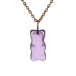 Pendentif ourson en or jaune et améthyste - Castafiore