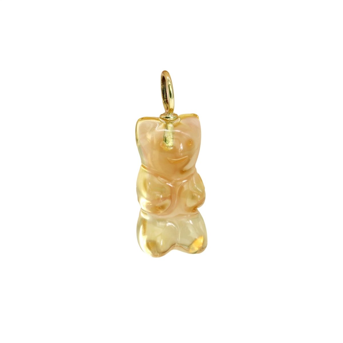 Pendentif Ourson en or jaune et citrine - Castafiore