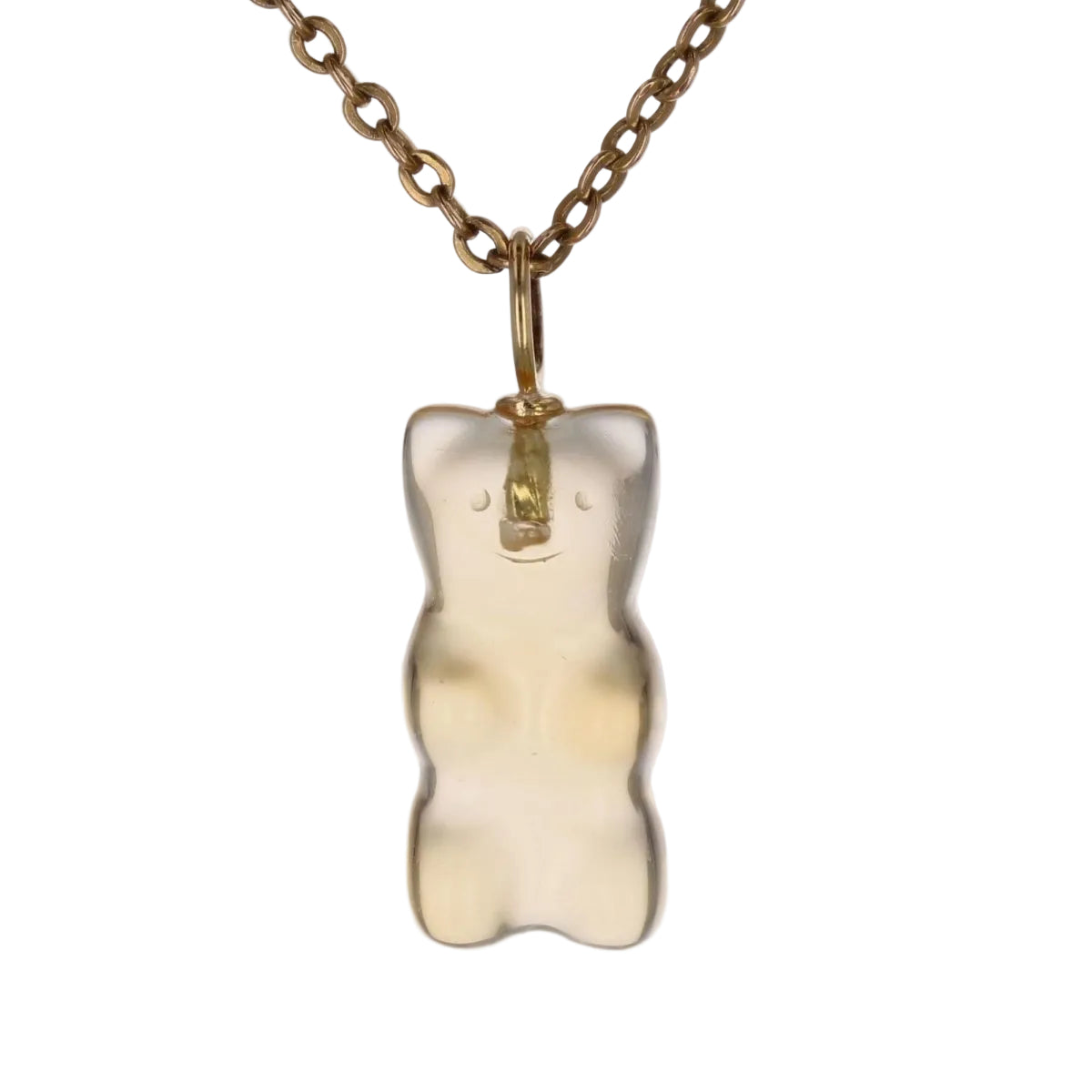 Pendentif Ourson en or jaune et citrine - Castafiore