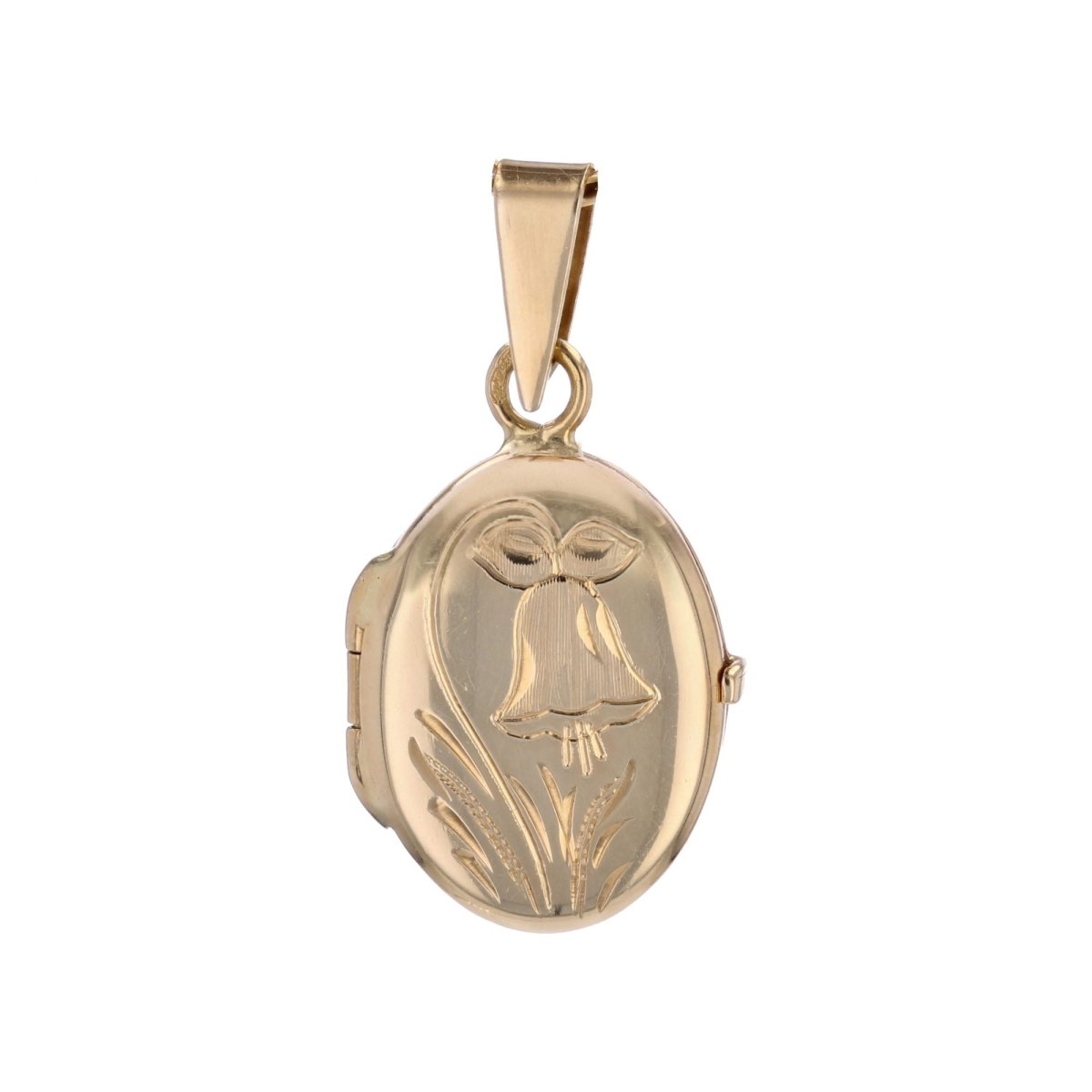 Pendentif ovale en or jaune - Castafiore