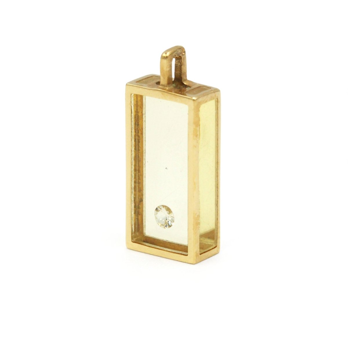 Pendentif PASCAL MORABITO en or jaune, résine et diamant - Castafiore