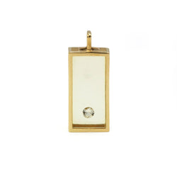 Pendentif PASCAL MORABITO en or jaune, résine et diamant - Castafiore