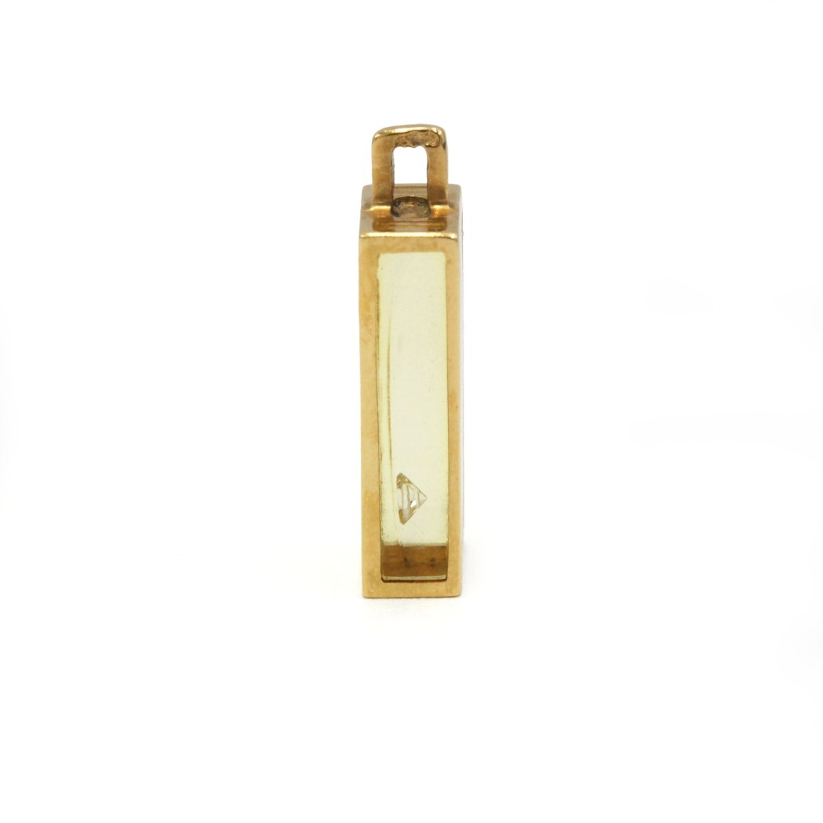 Pendentif PASCAL MORABITO en or jaune, résine et diamant - Castafiore