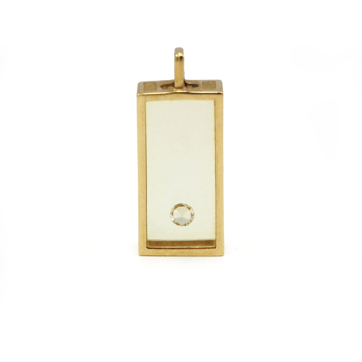 Pendentif PASCAL MORABITO en or jaune, résine et diamant - Castafiore