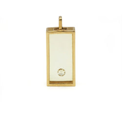 Pendentif PASCAL MORABITO en or jaune, résine et diamant - Castafiore