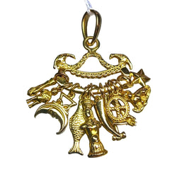 Pendentif PENCA DE BALANGANDAN en or jaune - Castafiore
