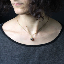 Pendentif Perle de Tahiti en or jaune - Castafiore