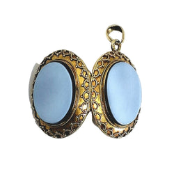 Pendentif Photo en or jaune et onyx - Castafiore