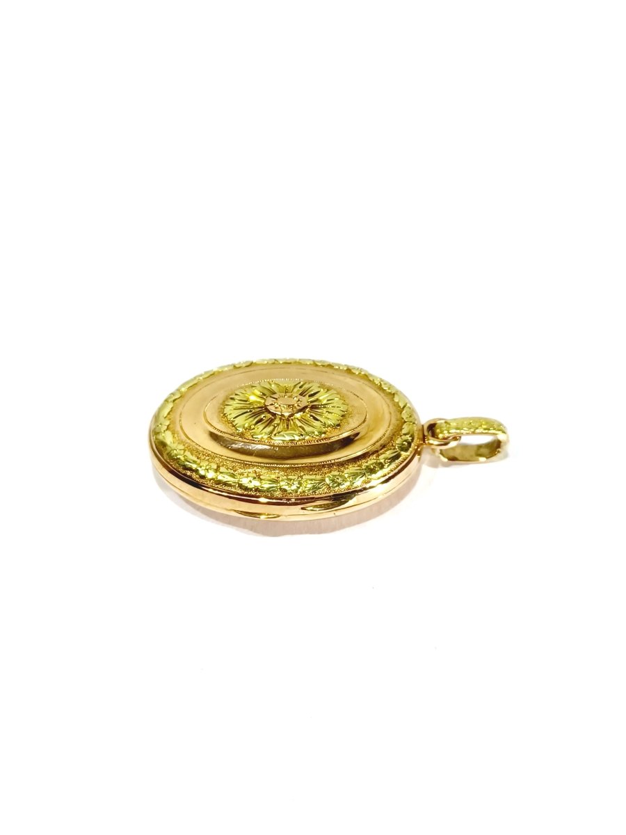Pendentif Photo En Or Jaune Et Rose - Castafiore
