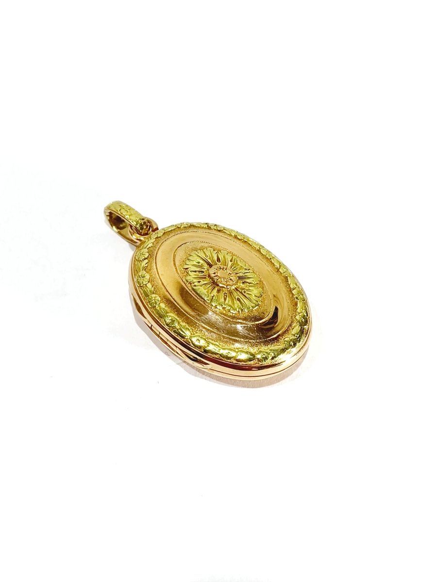 Pendentif Photo En Or Jaune Et Rose - Castafiore