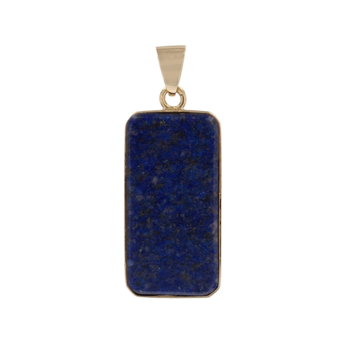 Pendentif PLAQUE Lapis lazuli en or jaune - Castafiore