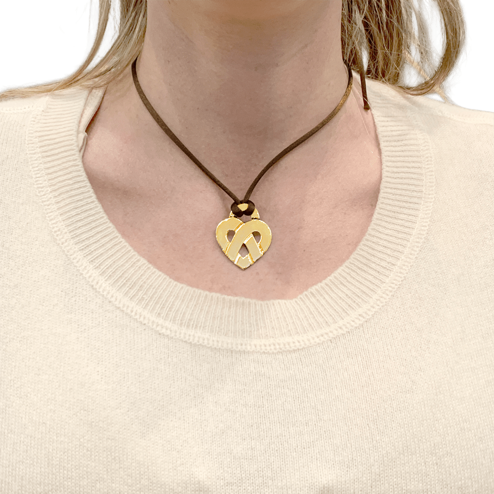 Pendentif POIRAY "Coeur Entrelacé" en or jaune - Castafiore