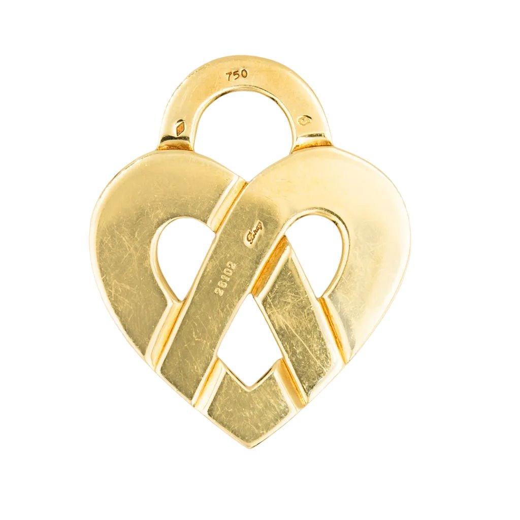 Pendentif POIRAY "Coeur Entrelacé" en or jaune - Castafiore