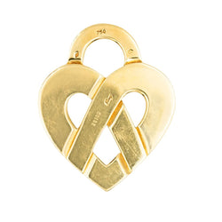 Pendentif POIRAY "Coeur Entrelacé" en or jaune - Castafiore