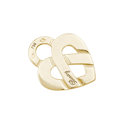 Pendentif POIRAY "Coeur entrelacé" en or jaune - Castafiore
