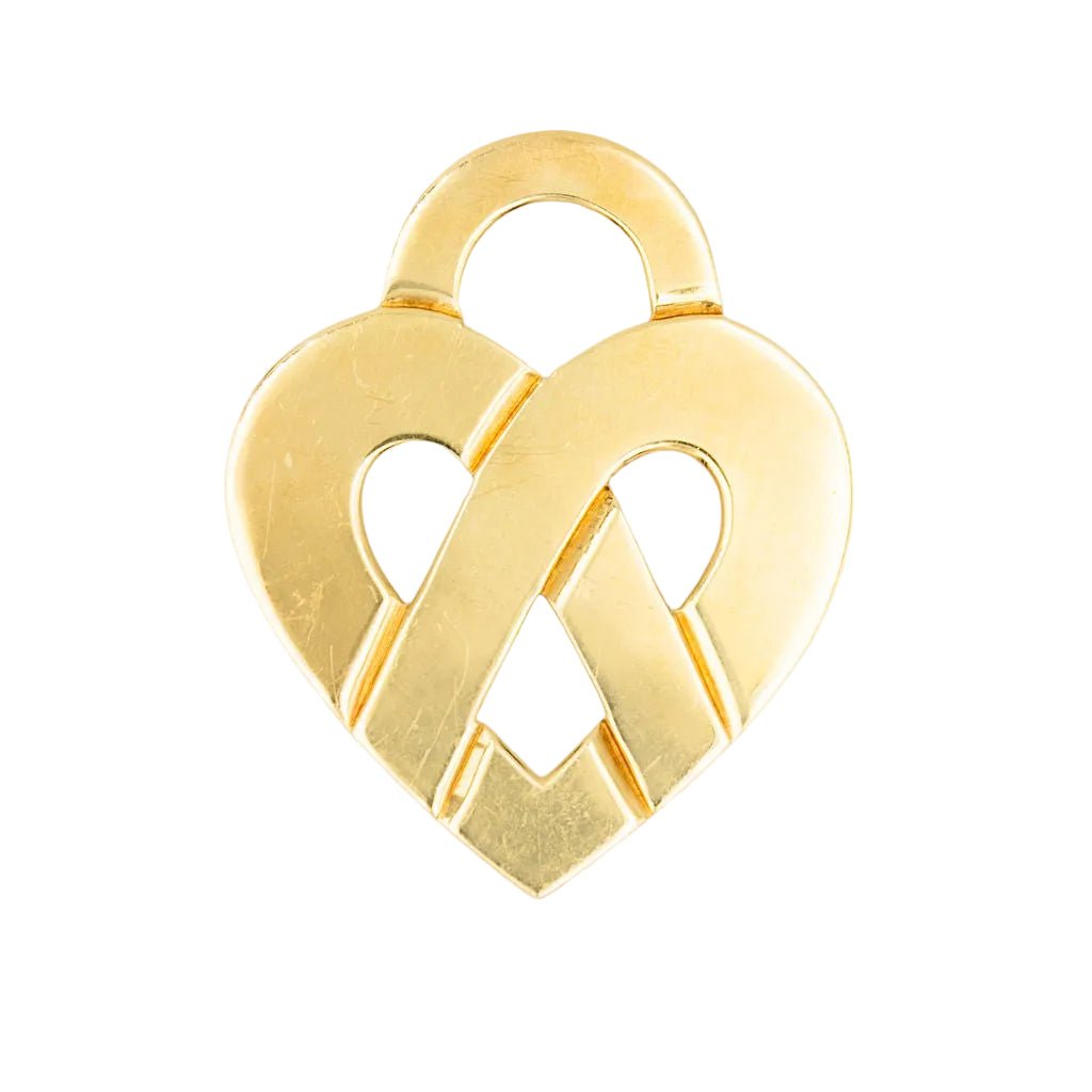 Pendentif POIRAY Coeur Entrelacé en or jaune