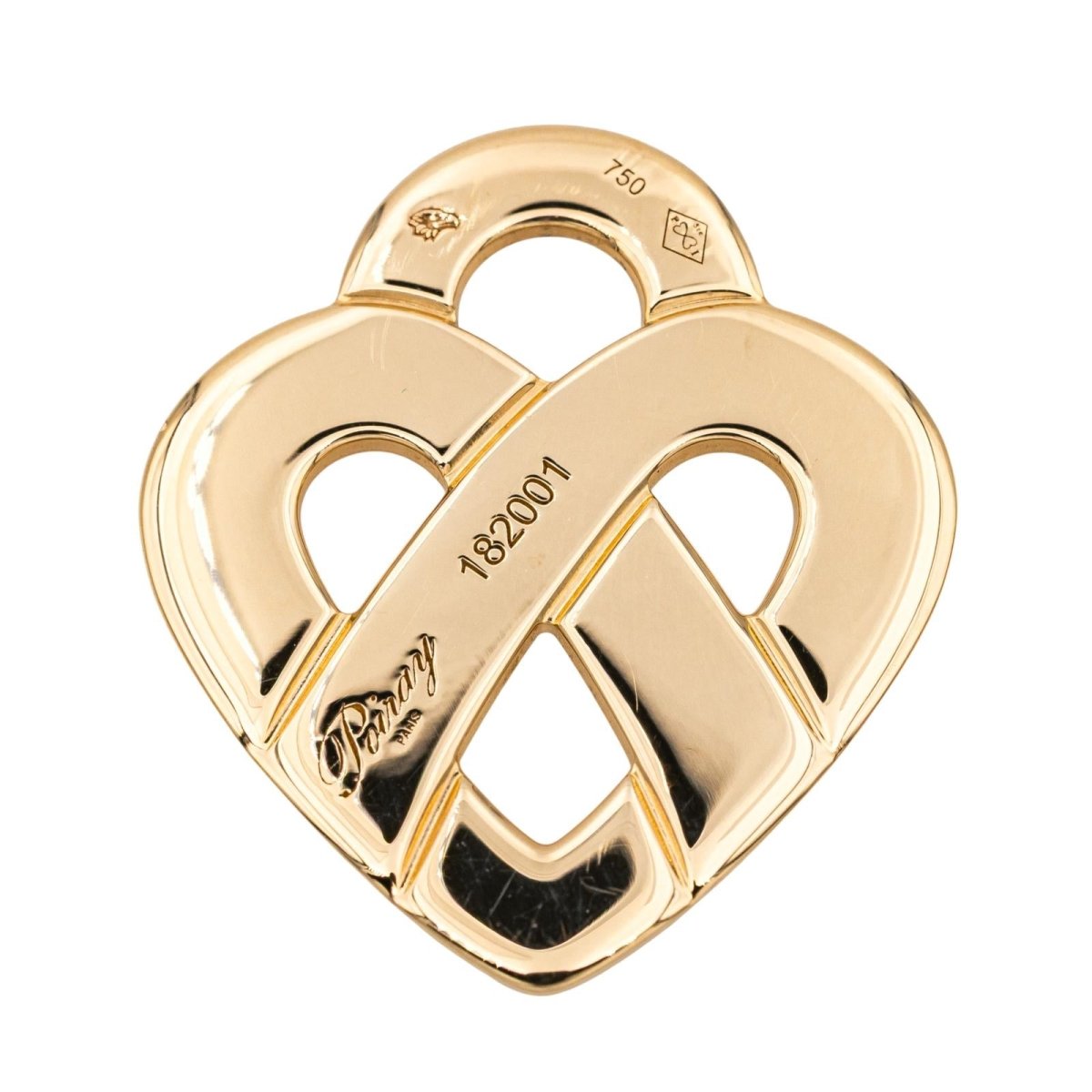 Pendentif POIRAY "Cœur entrelacé" en or jaune - Castafiore