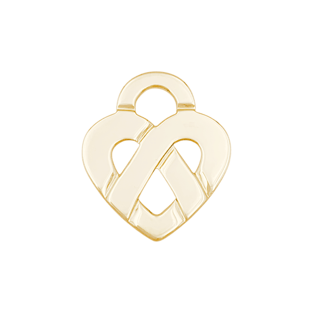 Pendentif POIRAY "Coeur entrelacé" en or jaune - Castafiore