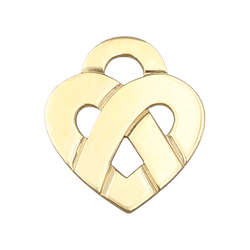 Pendentif POIRAY "Coeur Entrelacé" en or jaune - Castafiore