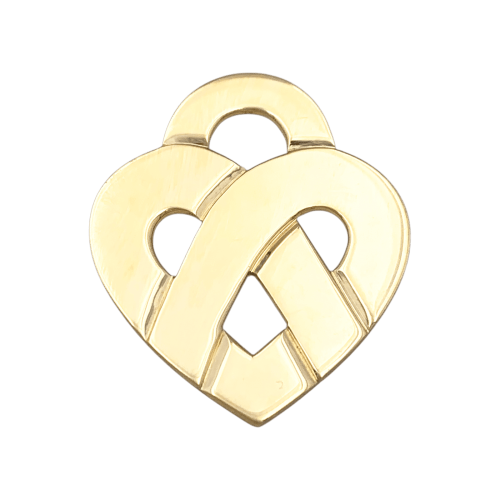 Pendentif POIRAY "Coeur Entrelacé" en or jaune - Castafiore