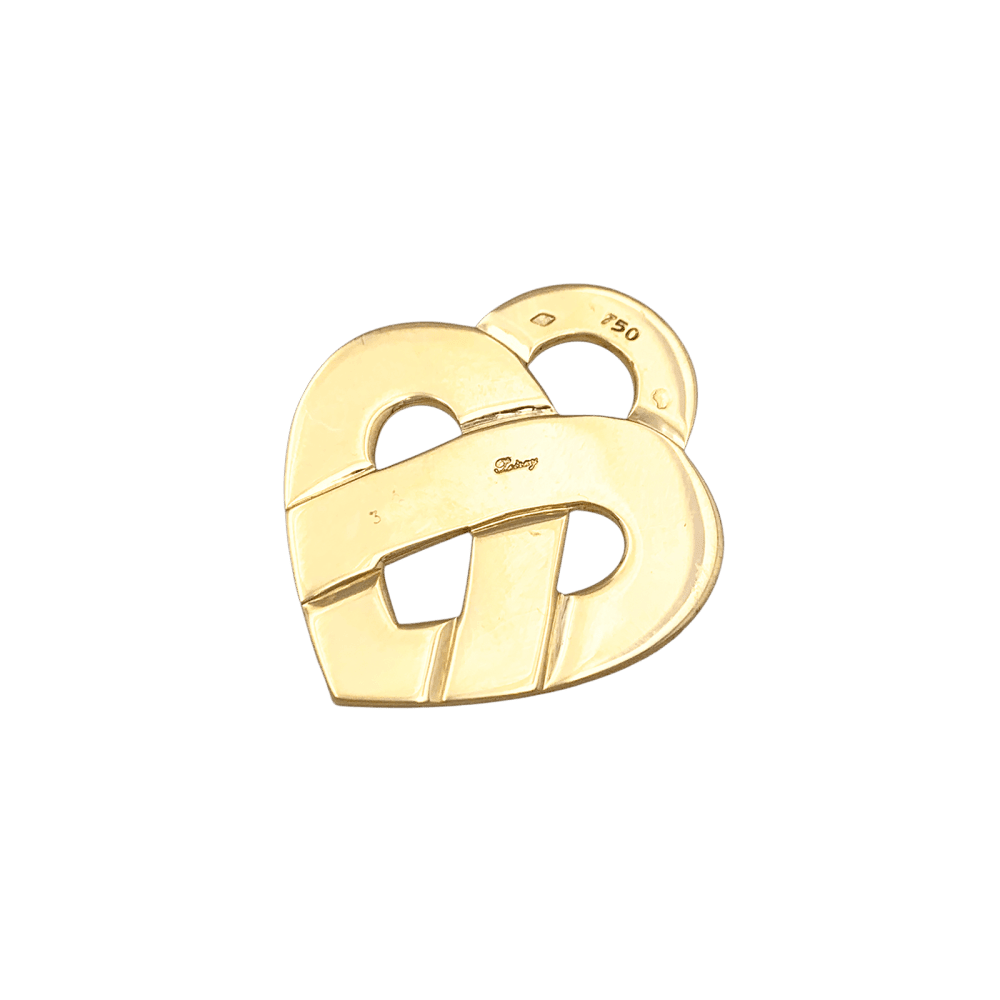 Pendentif POIRAY "Coeur Entrelacé" en or jaune - Castafiore