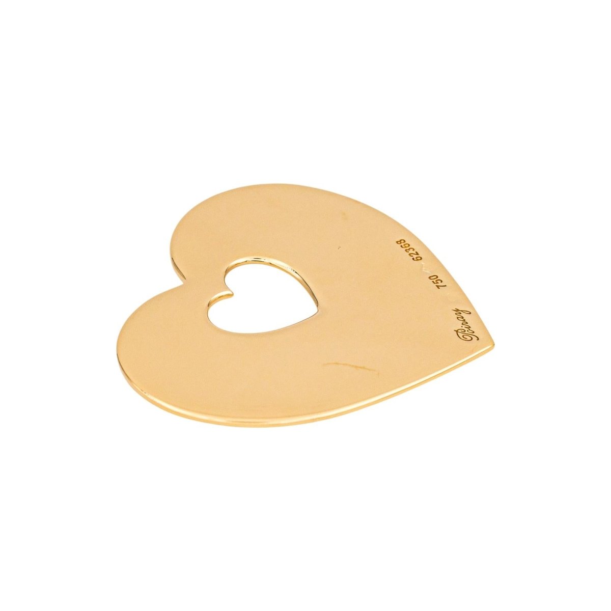 Pendentif POIRAY "Coeur Secret" en or blanc - Castafiore