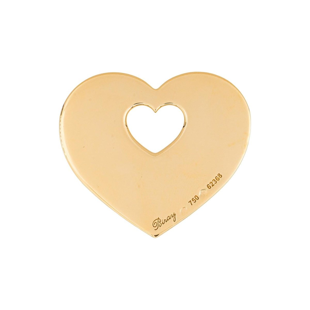 Pendentif POIRAY "Coeur Secret" en or blanc - Castafiore