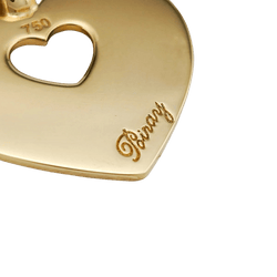 Pendentif POIRAY "Coeur Secret" en or jaune - Castafiore