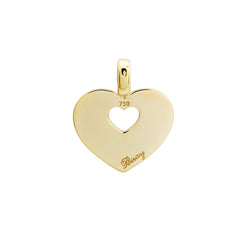Pendentif Poiray « Coeur Secret » en or jaune 18 carats - Castafiore