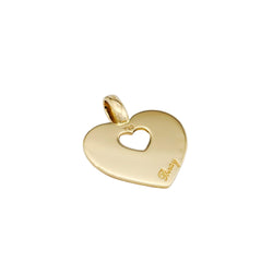 Pendentif Poiray « Coeur Secret » en or jaune 18 carats - Castafiore