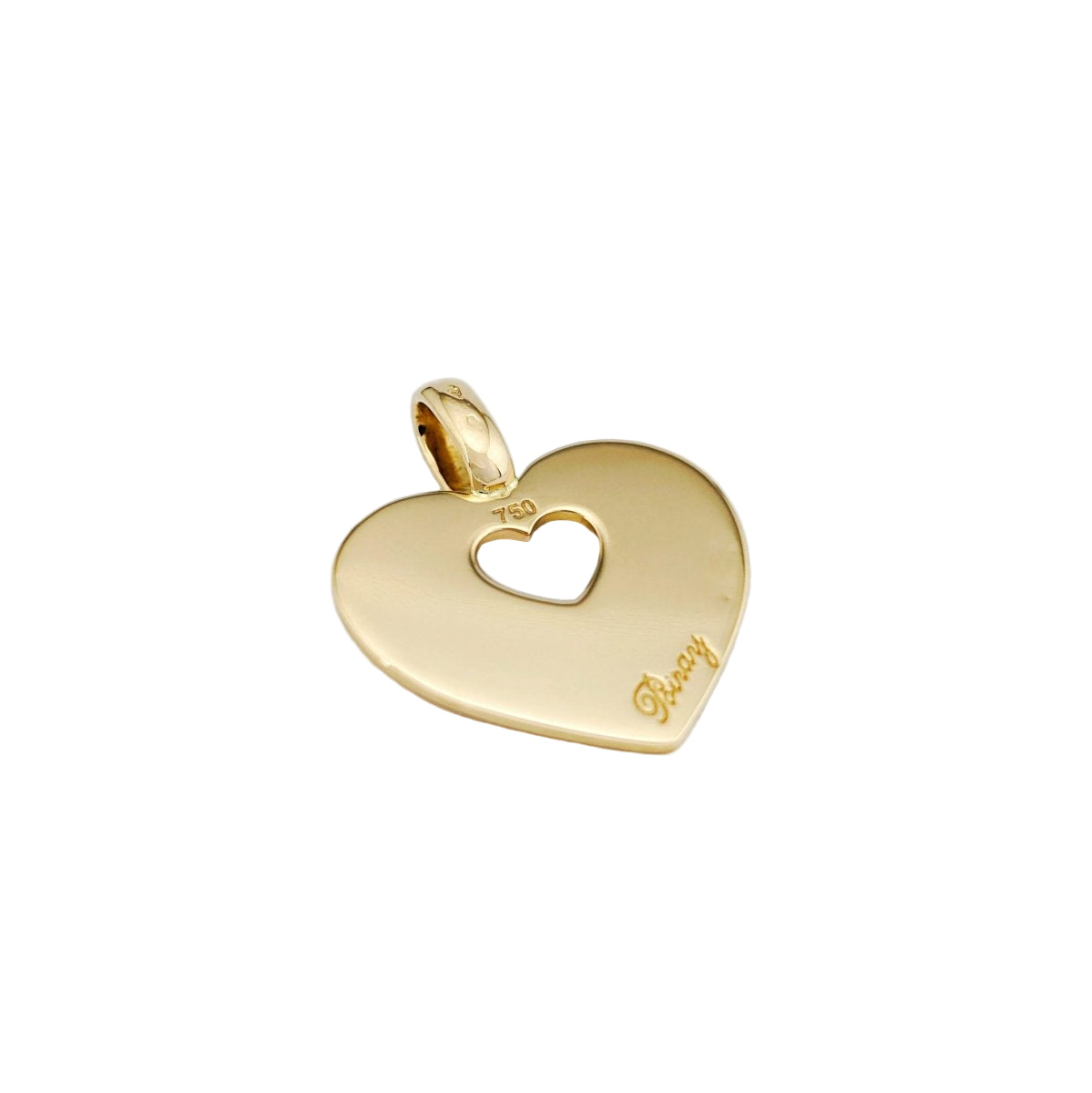 Pendentif Poiray « Coeur Secret » en or jaune 18 carats - Castafiore