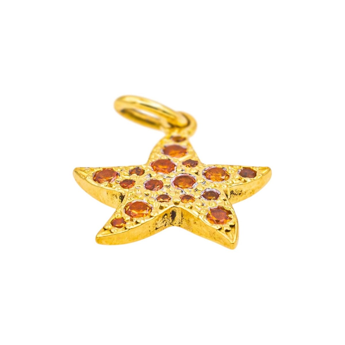 Pendentif POMELLATO "Dodo Étoile de Mer" en or jaune et saphirs - Castafiore