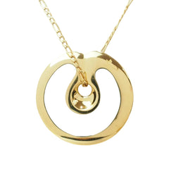 Pendentif POMELLATO "Maori" en or jaune et pâte de verre bleue - Castafiore