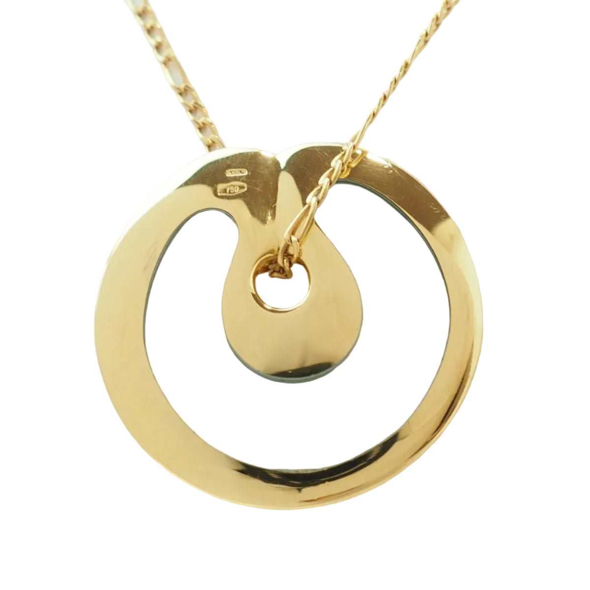 Pendentif POMELLATO "Maori" en or jaune et pâte de verre bleue - Castafiore