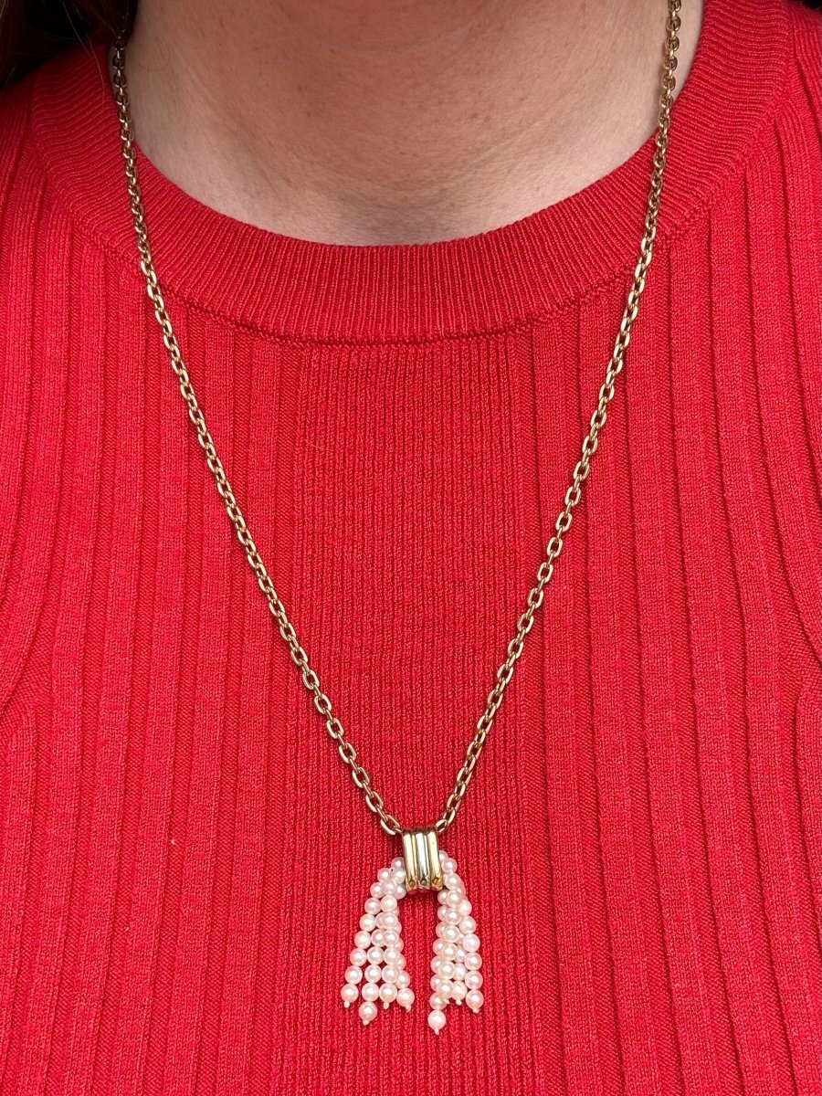 Pendentif pompon de perles de Cartier - Castafiore