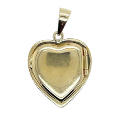 Pendentif Porte photo coeur en or jaune - Castafiore