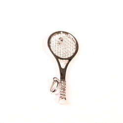 Pendentif raquette de tennis en or blanc et diamant - Castafiore