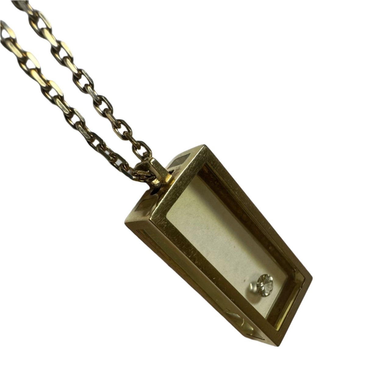 Pendentif « rectangle » en or jaune - Castafiore