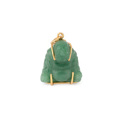 Pendentif représentant un Bouddha sculpté en l'aventurine - Castafiore