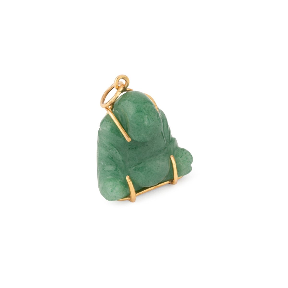 Pendentif représentant un Bouddha sculpté en l'aventurine - Castafiore