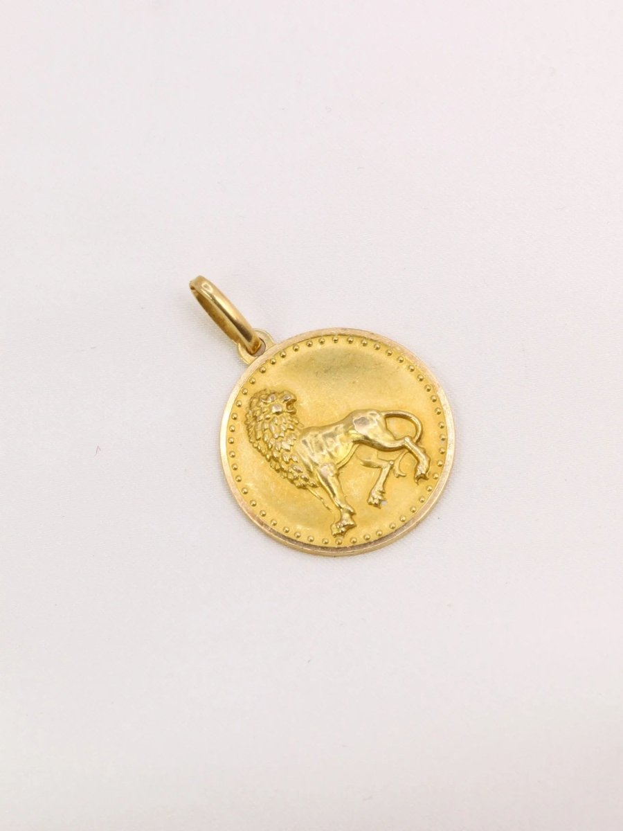 Pendentif signe Lion or jaune - Castafiore