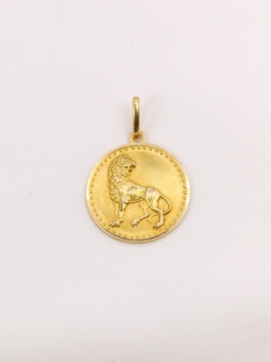 Pendentif signe Lion or jaune - Castafiore