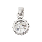 Pendentif Solitaire Or blanc Diamant - Castafiore