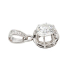 Pendentif Solitaire Or blanc Diamant - Castafiore