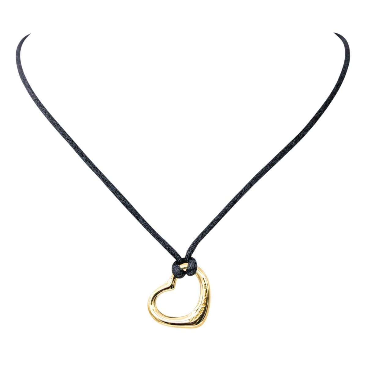 Pendentif TIFANNY & CO. "Open Heart" en or jaune - Castafiore
