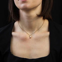 Pendentif Tourmaline perle en or jaune - Castafiore